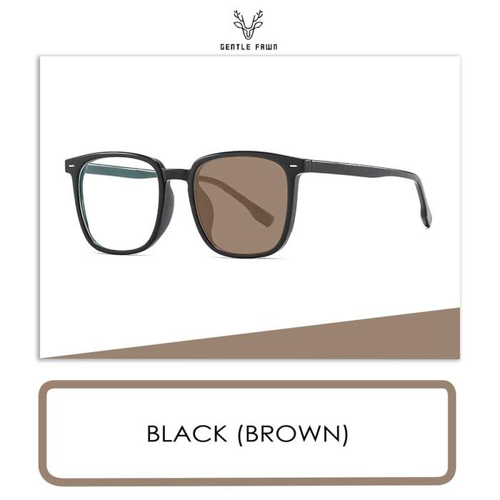 Gambar Gray Pink Kacamata Anti Radiasi Blueray Photocromic Bentuk Kotak 650 - BLACK (Brown), PHTC NORMAL  dari Gray Pink undefined Tokopedia