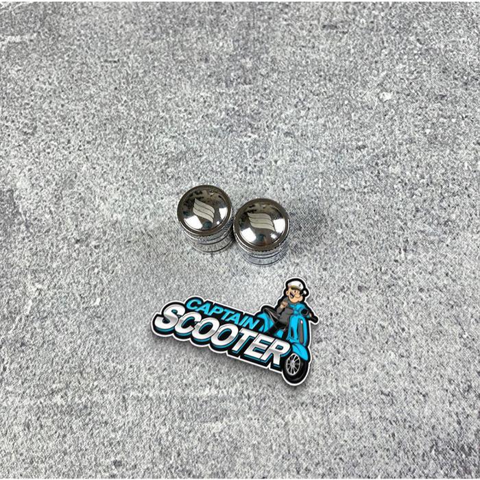 Gambar Luigy Mirror Hole Cap Tutup Spion Monel Vespa Sprint Primavera S LX GT - Silver dari Captain Scooter_NEW undefined Tokopedia