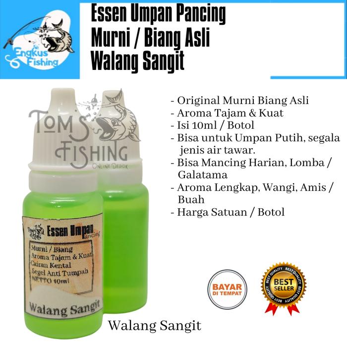 Gambar Essen Umpan Pancing Murni Biang Asli 10ml (Amis/ Wangi) Banyak Varian - Walang Sangit dari Toms Fishing undefined Tokopedia