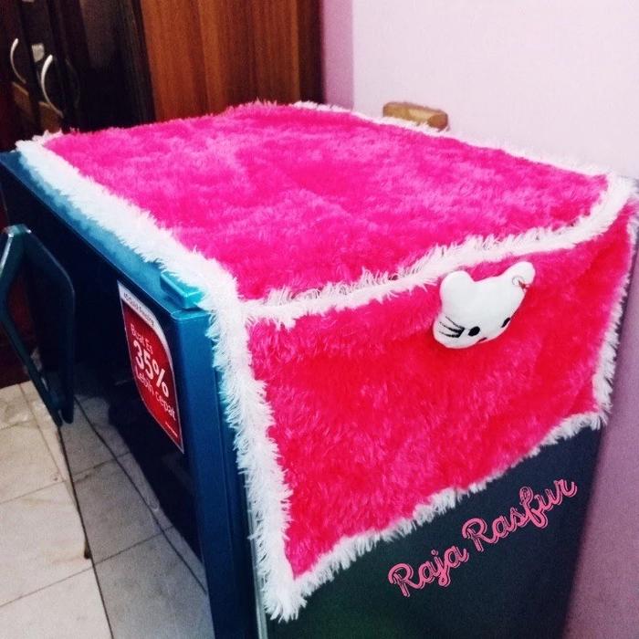 Gambar taplak kulkas bulu rasfur - pink dari ALHAQ 16 undefined Tokopedia