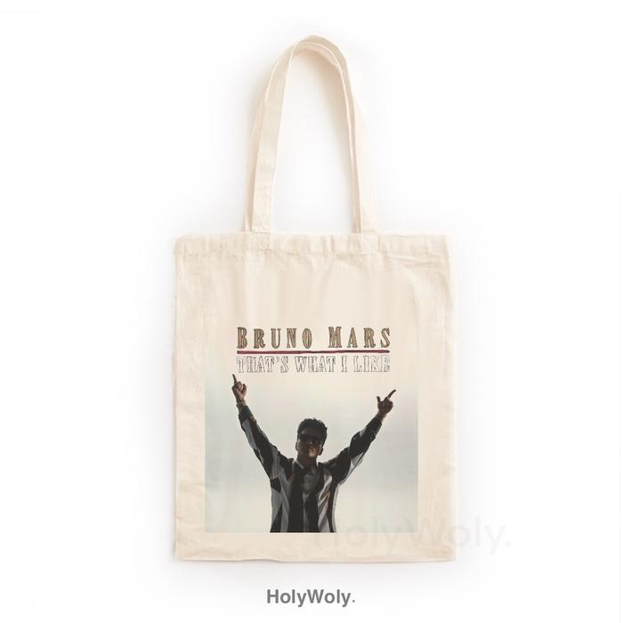 Gambar HW Tote Bag Kanvas Motif BRUNO MARS / Totebag Canvas UNISEX - BM 04, 30X40CM dari Holy Woly undefined Tokopedia