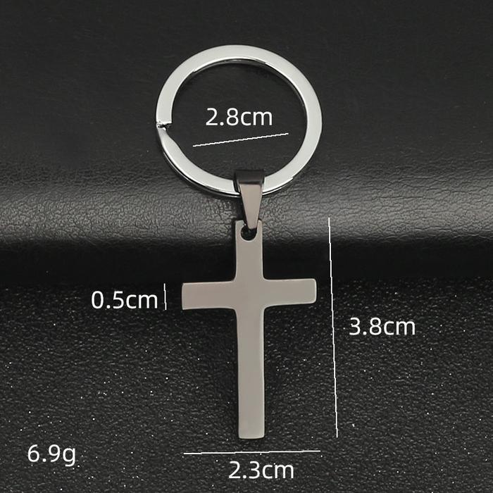 Gambar Gantungan Kunci Salib YESUS  Christian Accessories - Salib Hitam Sed dari Jane33C undefined Tokopedia