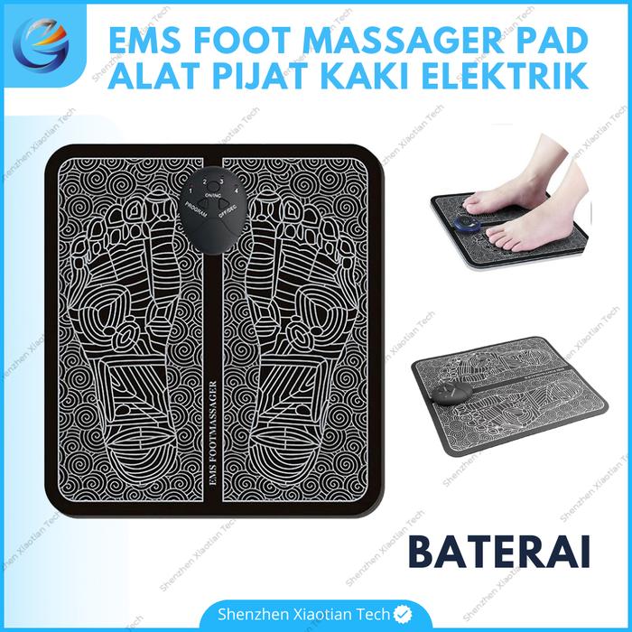 Gambar EMS Foot Massager Pad Alat Pijat Kaki | EMS Foot Massager Mat - baterai dari Shenzhen Xiaotian Tech undefined Tokopedia