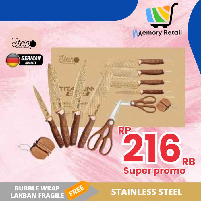 Gambar STEIN Pisau Titanium Blade 6 in 1 - Titanium Knife dari Memory Toserba undefined Tokopedia