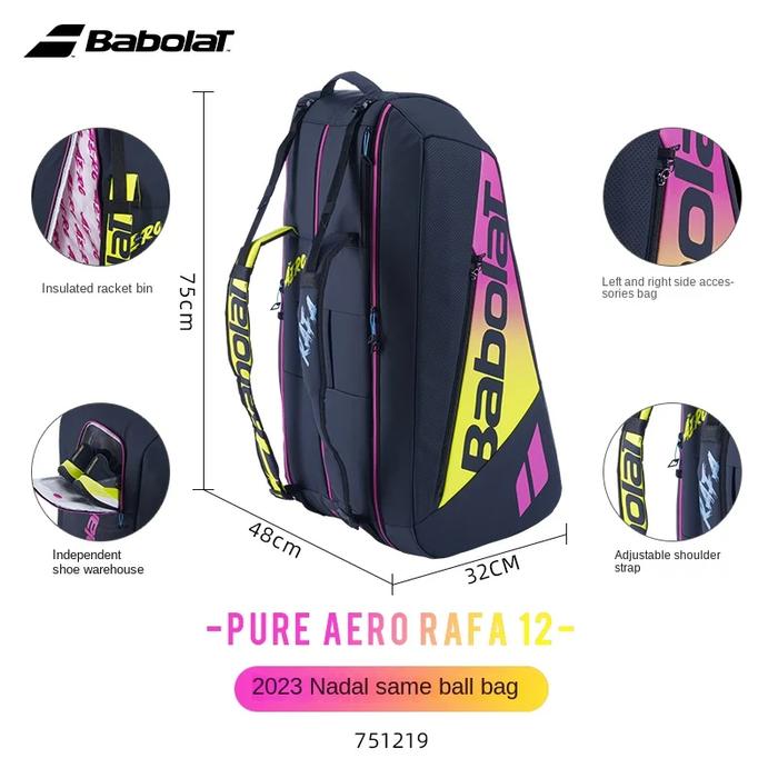 Gambar BABOLAT Tenis Bag Pure Aero Rafa 6-12R Nadal - Tas Raket Tennis Unisex - 12R dari Sport N Go undefined Tokopedia