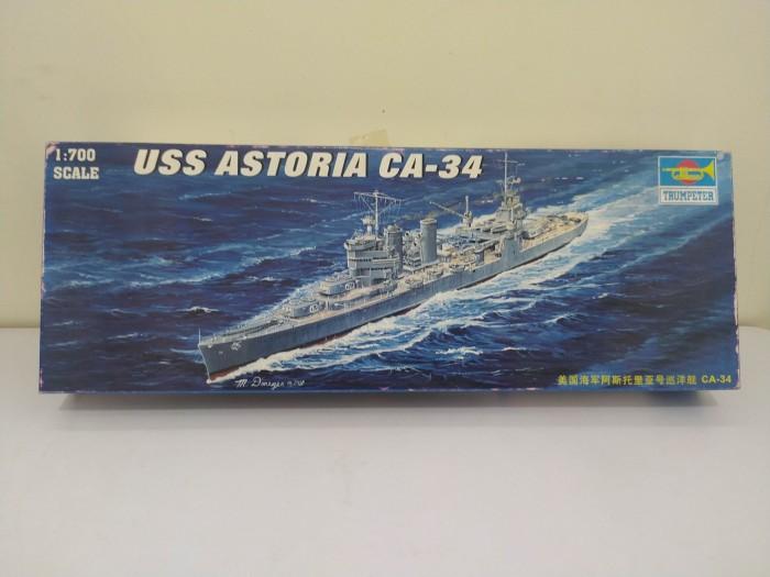 Trumpeter 05743 - Modellino USS Astoria CA-34 1942 In Scala 1:700 - Kit Di Assemblaggio Per Modellisti Esperti - 2