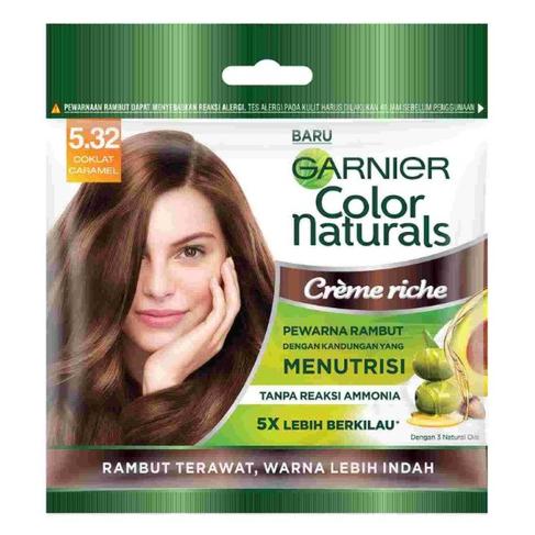 Gambar Garnier Color Naturals Sachet Garnier Ultra Color Pewarna Rambut - 5.32Cok.Caramel dari hairopedia undefined Tokopedia