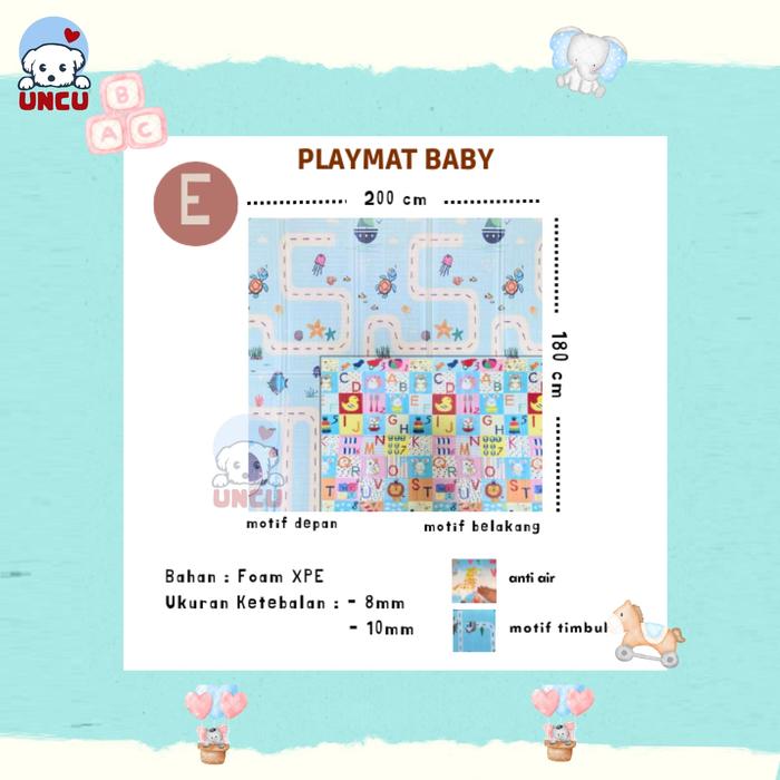 Gambar Playmat Bayi Karpet Lipat Playmate Matras Bayi Playmat Bayi Anak/Bayi - 180x200 10mm E dari uncu88shop undefined Tokopedia