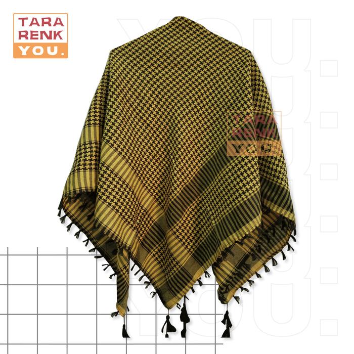Gambar Sorban Hitam Tactical - Sorban Arab - Sorban Palestina Segi Empat TRKY - Kuning bsc Htm dari Tararenkyou undefined Tokopedia