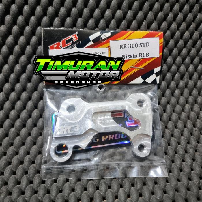 Gambar BRAKET CALIPER RC3 NINJA RR 300 MM CALIPER STD - NISSIN - RCB dari Timuran Speedshop undefined Tokopedia