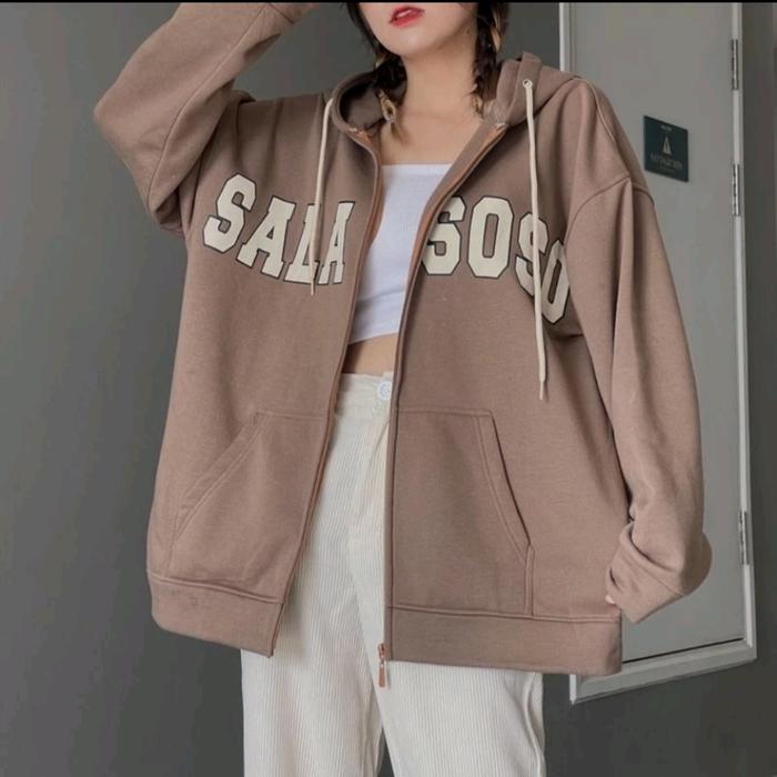 Jual Jaket Hoodie Zipper Pria Wanita Big Size S-7XL Sablon