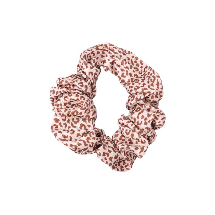 Gambar Stroberi Mini Scrunchie Motif -1 Hair Tie - Leopard Brown dari Stroberi Accessories undefined Tokopedia