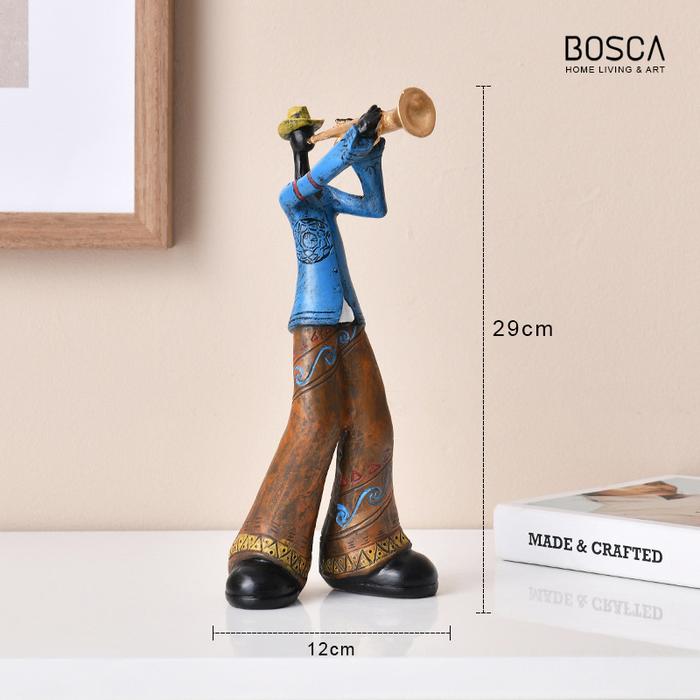 Gambar Colorful Band Ornaments Musical Instrument /Pajangan Orang Main Musik - Trumpet dari BOSCA LIVING undefined Tokopedia