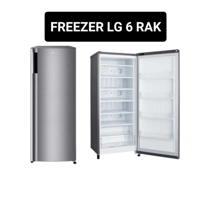 Gambar FREEZER LG GN-INV304SL/BK (SILVER) BK(HITAM)6 RAK - silver dari bintang berlian elektronik undefined Tokopedia