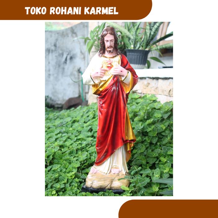 Gambar PATUNG YESUS 60 CM / PATUNG TUHAN YESUS HATI KUDUS / PATUNG YESUS BESA dari TOKO ROHANI KARMEL undefined Tokopedia