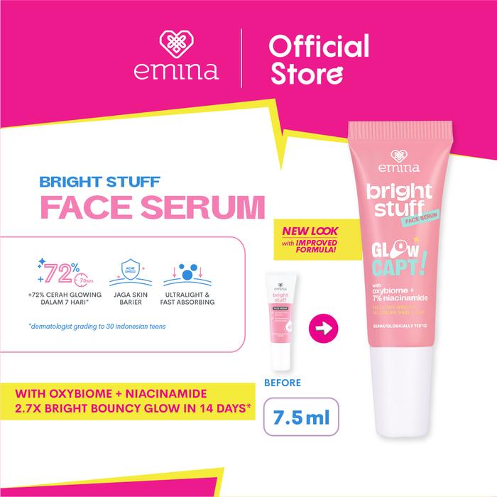 Gambar Emina Bright Stuff Face Serum - Serum Wajah Cerah Glowing - 7,5 ml dari eminacosmetics undefined Tokopedia