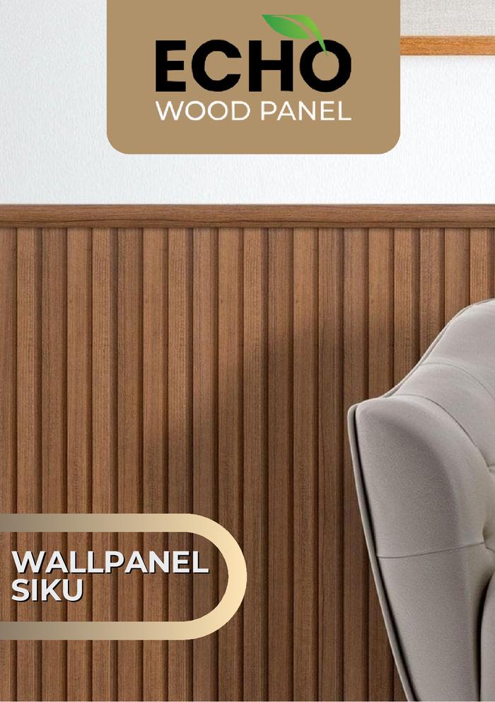 Gambar Echo List Siku L Wood Panel PVC / Aksesoris Penutup Wallpanel Dinding - Harga Perpcs dari Unique Carpet & Decoration undefined Tokopedia