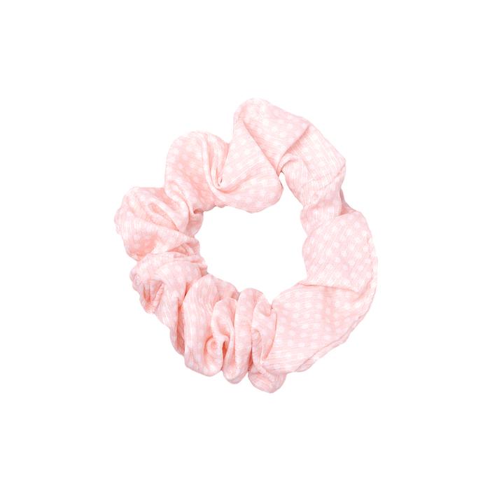 Gambar Stroberi Mini Scrunchie Motif -1 Hair Tie - Dot Peach dari Stroberi Accessories undefined Tokopedia