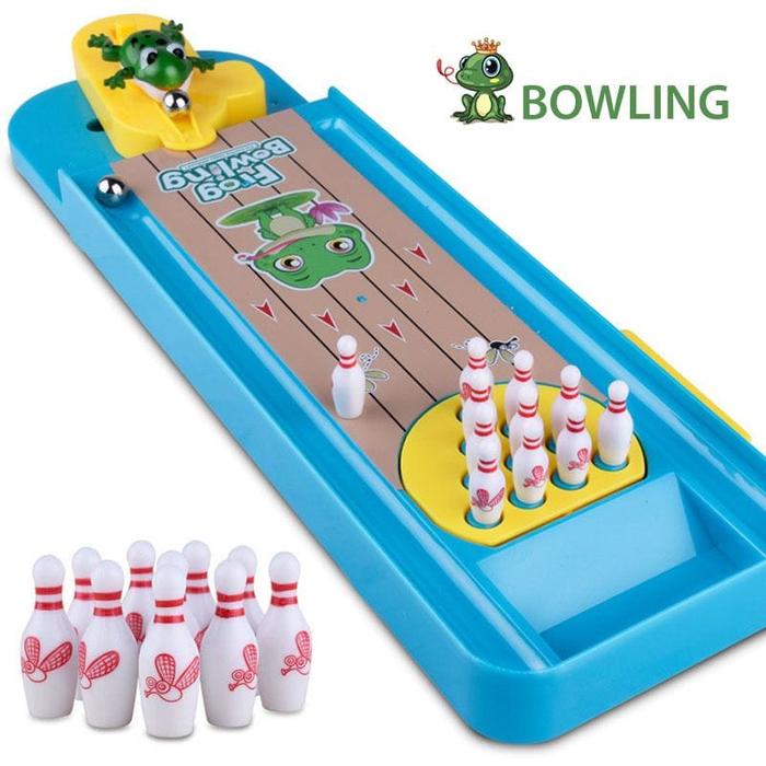 Gambar Mainan Edukasi Anak Frog Bowling Board Game / Bowling Katak - tanpa bubble dari Smile Toys_NEW undefined Tokopedia