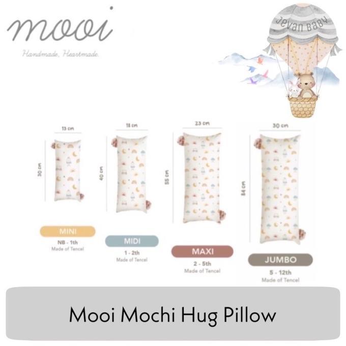 Gambar Mooi Mochi Hug MINI / MIDI / MAXI / JUMBO Bantal Guling Anak TENCEL - JUMBO 5-12Y dari Warung Aradhana undefined Tokopedia