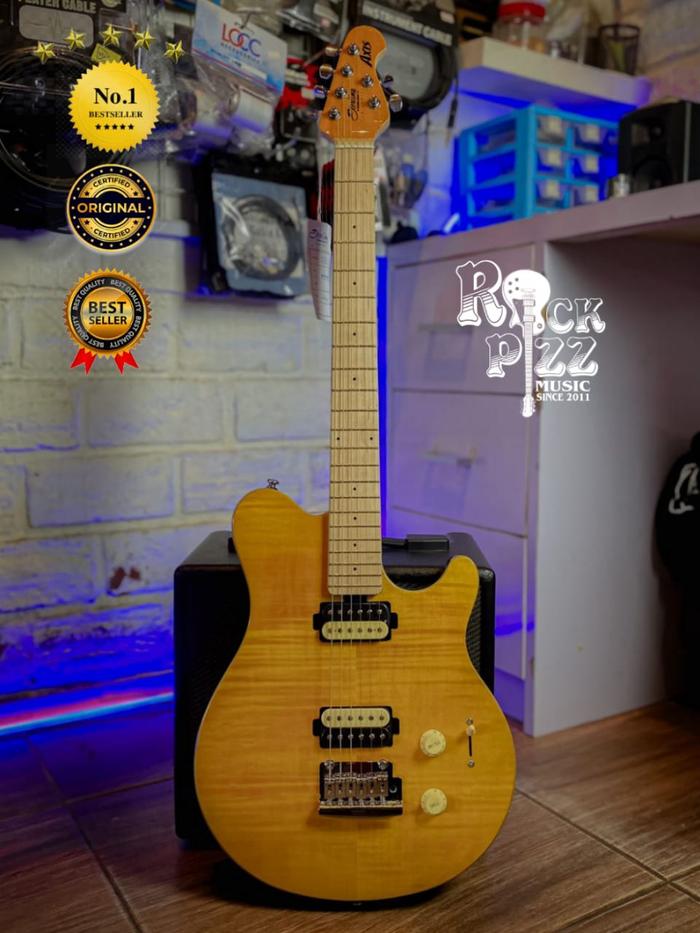 Gambar Sterling by Music Man AX3FM Axis Flame Maple Guitar, Maple FB Trans G dari Rockpizz Music Sesetan undefined Tokopedia