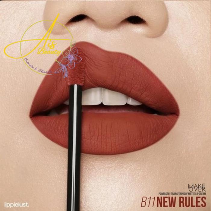 Gambar Make Over Powerstay Transferproof Matte Lip Cream Original - B11 New Rules dari Ais. Beauty undefined Tokopedia