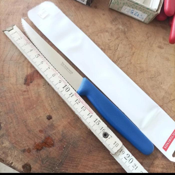 Gambar Pisau Steak Victorinox Original 21cm atau 22.5cm New Old Stock 5.1233 - Biru 5.1232 dari Classmo undefined Tokopedia