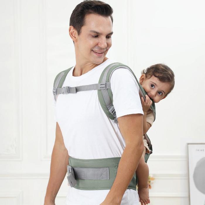 Gambar Mooimom hipseat casual / gendongan anak ringan - florest dari edgardbabyshop undefined Tokopedia