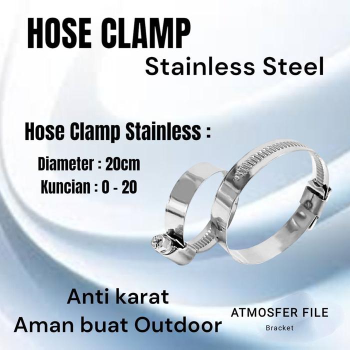 Gambar POLE MOUNTING BRACKET CCTV STAINLESS STELL BRACKET TIANG STAINLESS STELL TEBAL SUDAH INCLUDE KLEM - HOSE CLAMP SAJA dari atmosfer shop undefined Tokopedia
