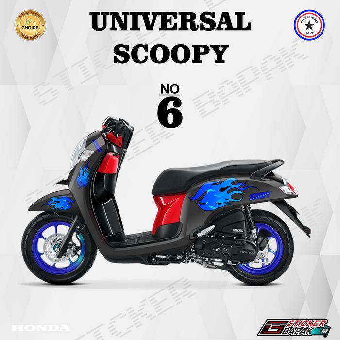 Gambar Sticker Striping Scoopy Custom Variasi Api semua motor scoopy - 6, Transparan dari STICKERBAPAK undefined Tokopedia