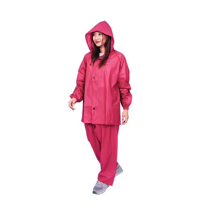 Gambar HAIGRED Raincoat Jas Hujan Pria Wanita Dewasa Terbaru - Merah maroon, XL dari AL Chasan undefined Tokopedia