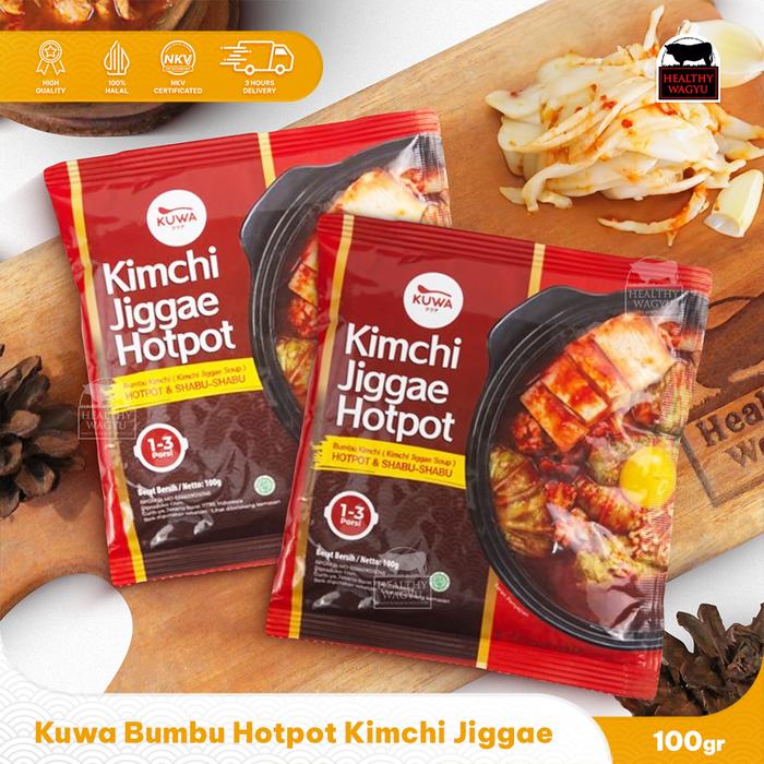 Gambar Kuwa Bumbu Kuah Hotpot Shabu Shabu Instant Halal 100gr - Kimchi Jiggae dari Healthywagyu Meatshop undefined Tokopedia