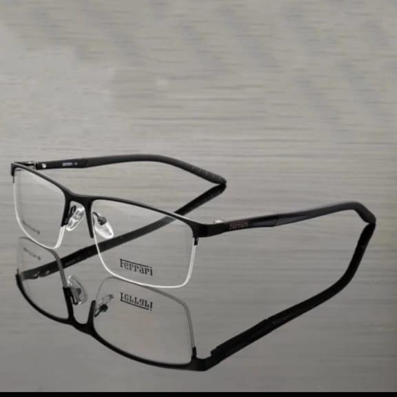 Gambar kacamata pria HALF FRAME SUPER baca plus minus antiradiasi UV komputer - Hitam, BLUECROMIK dari BerkahOptical undefined Tokopedia