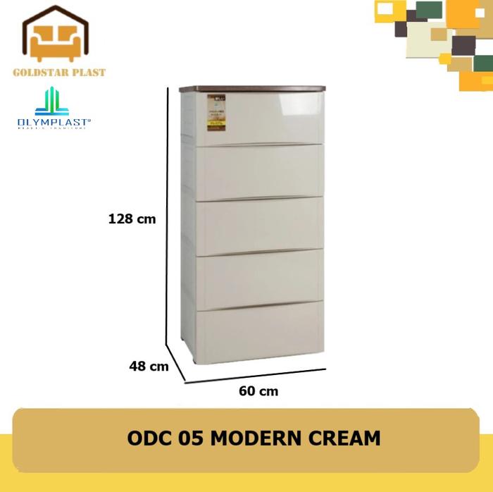 Gambar Olymplast Drawer Cabinet / Lemari Laci Susun / ODC 04 / 05 [CARGO] - Cream, Susun 4 dari Goldstarplast undefined Tokopedia