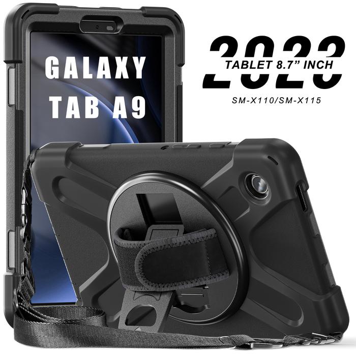 Gambar Samsung Galaxy Tab A9 Plus 5G - X-Shape Armor Rotary Kickstand Case - Tab A9, CASE SAJA dari bungkusganofficial undefined Tokopedia