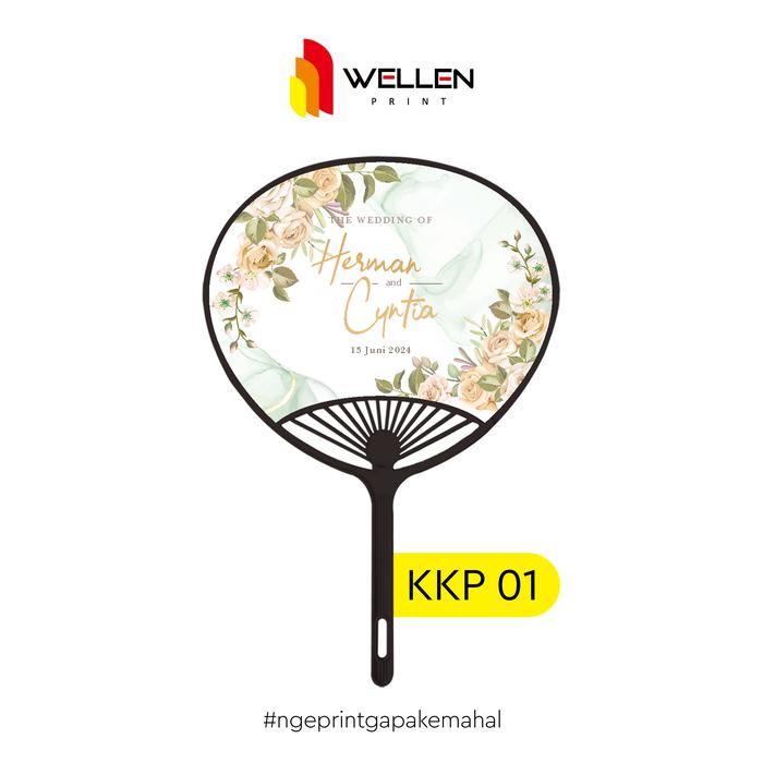 Gambar WELLEN PRINT – Cetak Kipas Kerang Custom / Print Handfan 2 Sisi Kipas Tangan Souvenir Hadiah Merchandiser Kpop Event - KKP 01, Non Laminating dari WELLEN PRINT OFFICIAL undefined Tokopedia