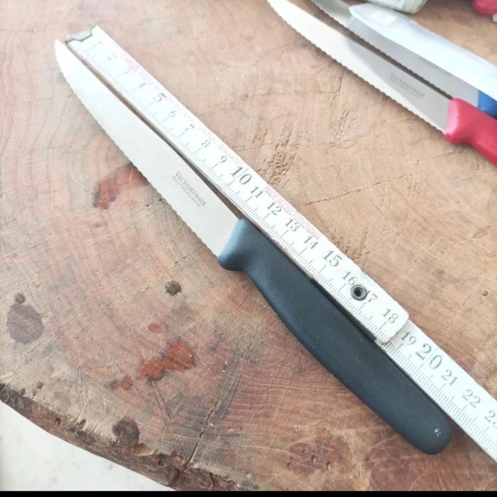 Gambar Pisau Steak Victorinox Original 21cm atau 22.5cm New Old Stock 5.1233 - Hitam 5.1233 dari Classmo undefined Tokopedia