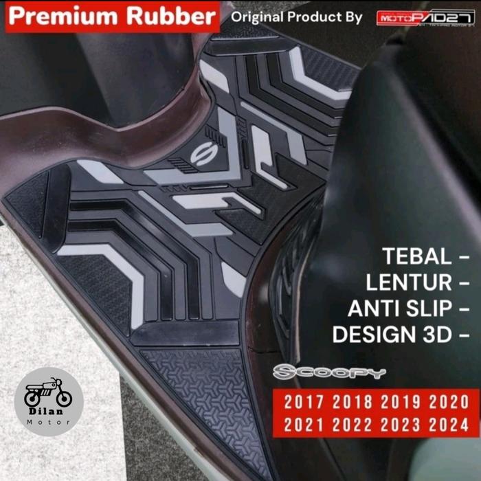 Gambar KARPET SCOOPY NEW RING 12 2017 - 2023  KARPET PIJAKAN KAKI SCOOPY NEW - Putih dari DILAN MOTOR_NEW undefined Tokopedia