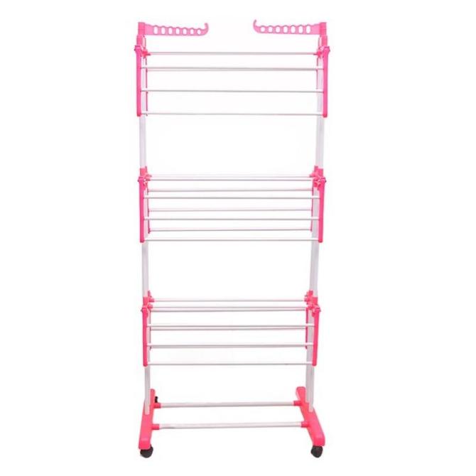 Gambar NEW PRODUCT JEMURAN BAJU / JEMURAN BAJU BAYI / JEMURAN KOREA 3 SUSUN - Merah Muda dari asepcincau undefined Tokopedia