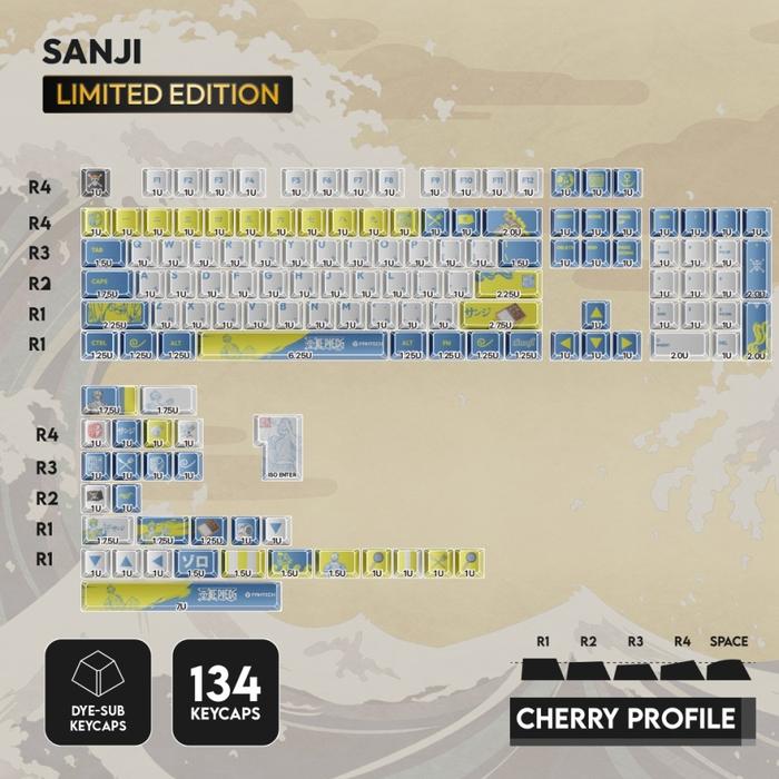 Gambar Fantech ACK02 One Piece PBT Keycaps Set Cherry Profile - Sanji dari Sylar Gaming Solution undefined Tokopedia
