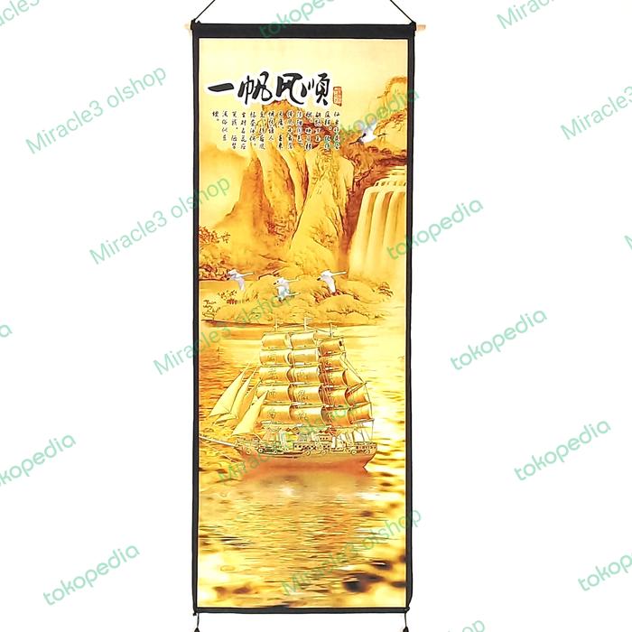 Gambar gantungan tirai imlek / gantungan dinding / gantungan tirai - kapal dari miracle3 undefined Tokopedia