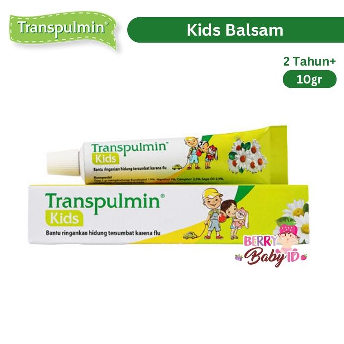 Gambar Transpulmin Baby Kids Balsam Balsem Telon Bayi Anak 10gr 20gr - Kids 10gr dari Berry Baby undefined Tokopedia