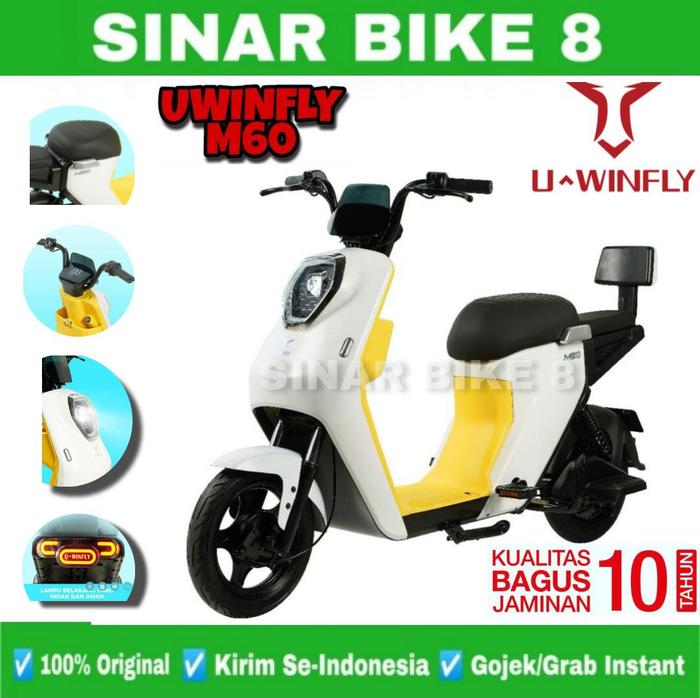 Gambar Sepeda Listrik UWINFLY M60 / M 60 Terbaru 500 Watt Garansi Resmi - White dari Toko Sepeda Sinar Bike 8 undefined Tokopedia