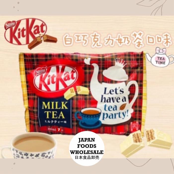 Gambar KitKat Milk Tea / coklat jepang / cemilan impor - Milk tea merah dari Japan Foods Wholesale undefined Tokopedia