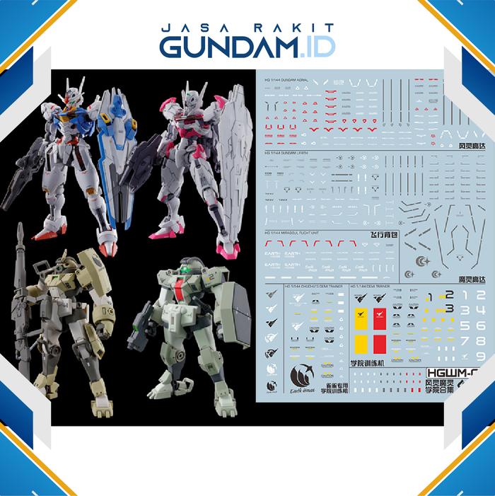Gambar Water Decal HG Gundam Aerial / Lfrith / Demi Trainer by Evo Studio dari jasarakitgundam.id undefined Tokopedia