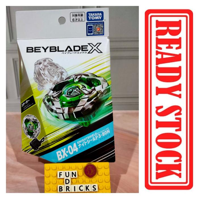 Gambar Takara Tomy Beyblade X Starter BX-04 Knightshield Knight Shield dari Fun D Bricks88 undefined Tokopedia