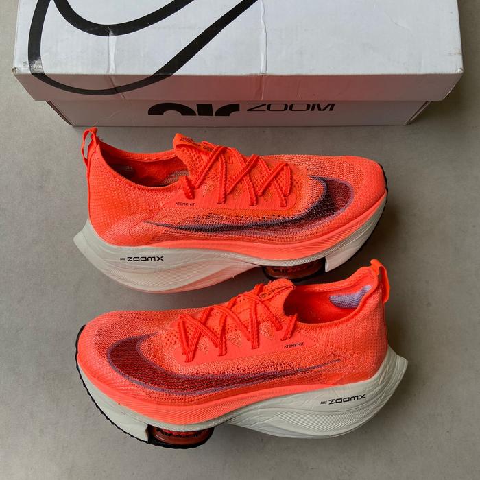 Jual Nike Air Zoom Alphafly Next% Bright Mango || orange Kab