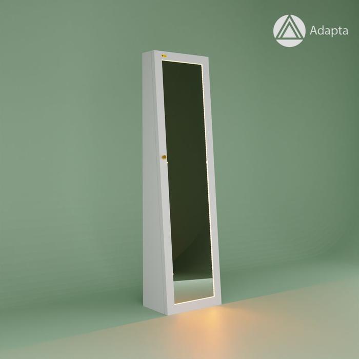 Gambar Adapta - Lemari Tas Standing Mirror Minimalis dengan lampu LED dan Pintu Swing - TALIA-A9 - Lampu LED dari adapta.id undefined Tokopedia
