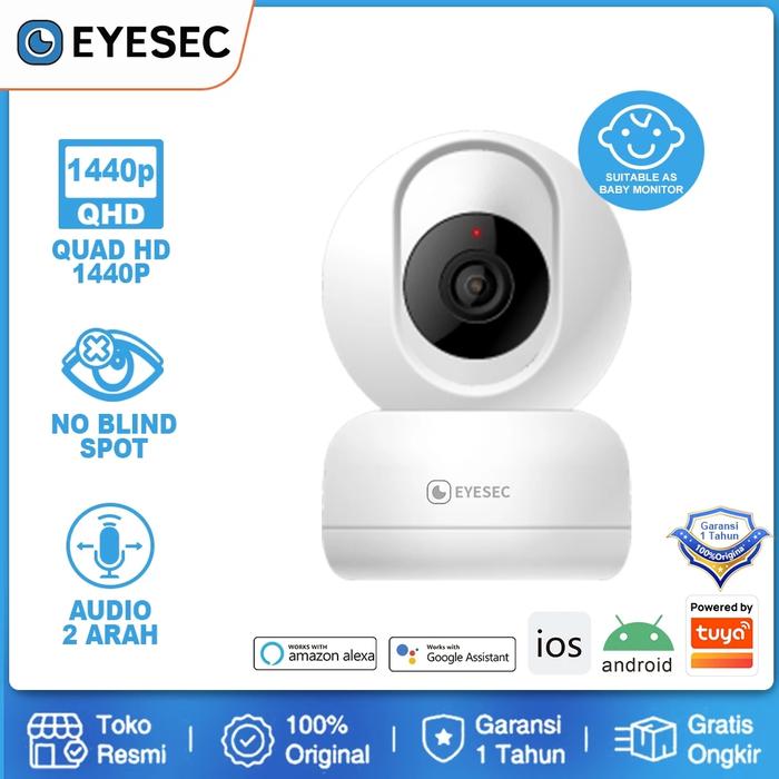 Gambar EYESEC IP Camera 4MP Smart CCTV Indoor WiFi Kamera PTZ 3X Zoom Optik dari Tech Home Indonesia undefined Tokopedia