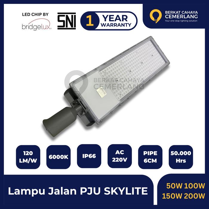 Gambar Lampu Jalan PJU SKYLITE 50W 100W 150W 200W LED SMD Street Light - 50W dari Berkat Cahaya Cemerlang undefined Tokopedia